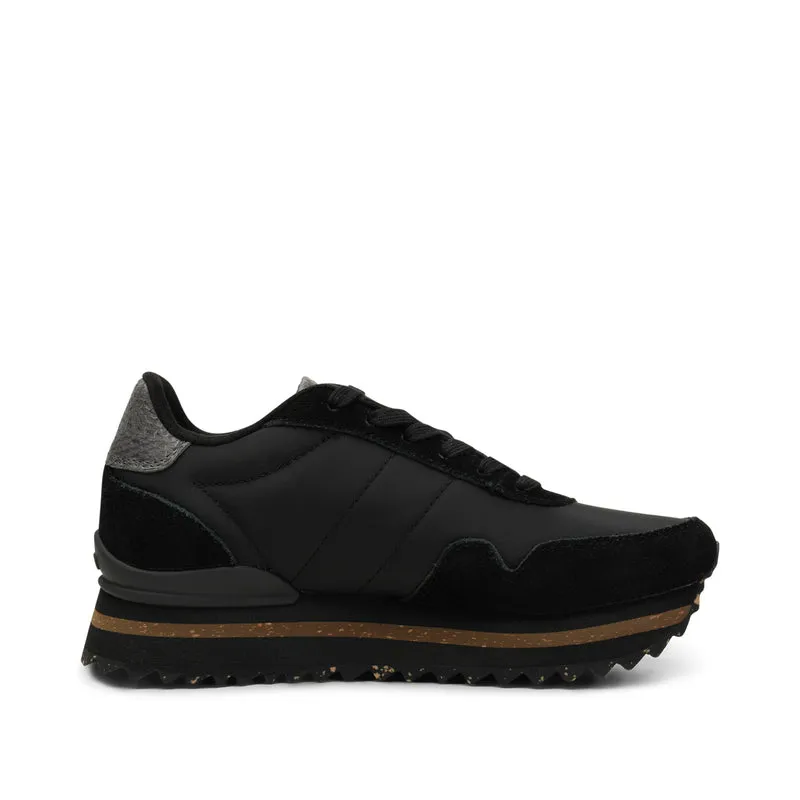 Nora III Leather Plateau - Black