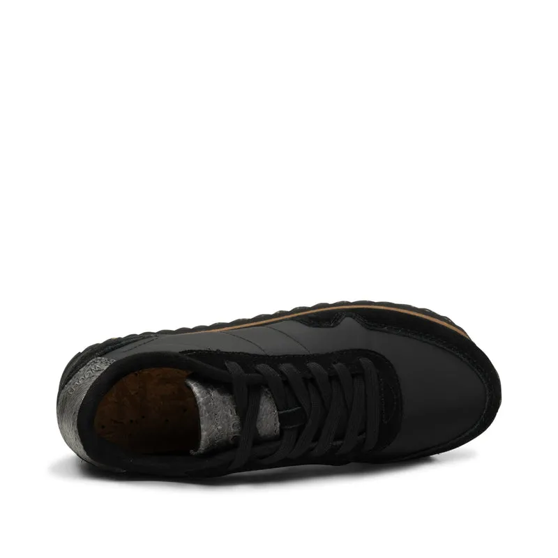 Nora III Leather Plateau - Black