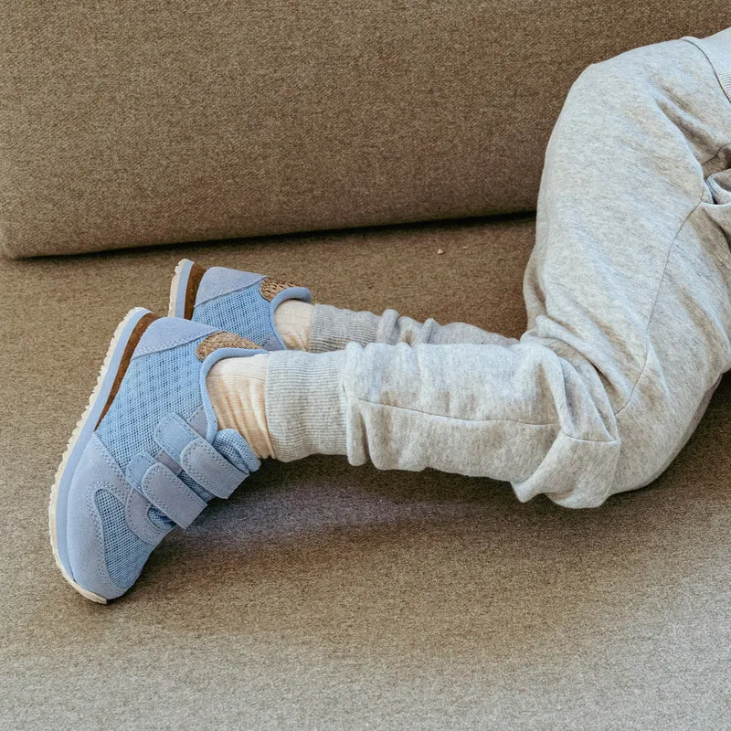 Ydun Suede Mesh Kids - Blue skies