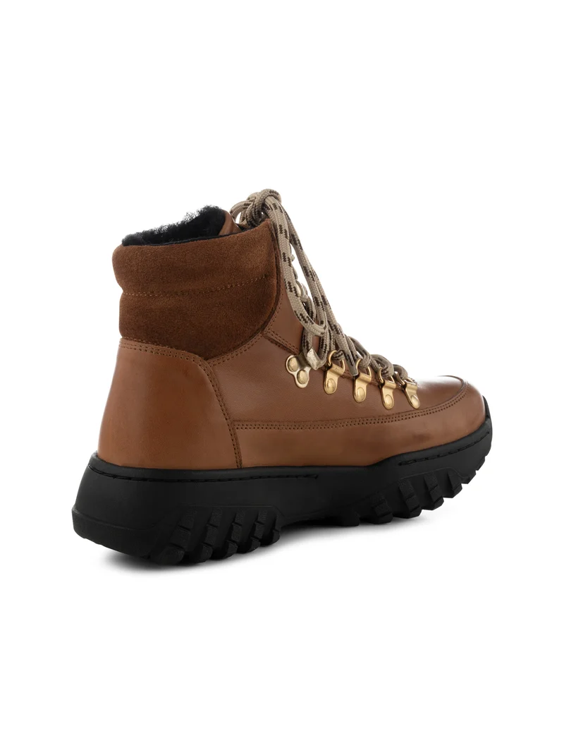 Iris Track Leather - Tan
