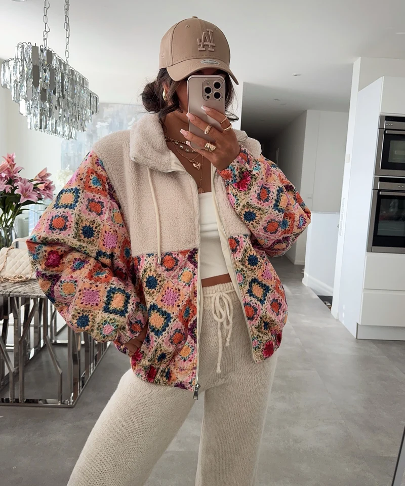 Jacke mit Teddyfell Lois Bunt