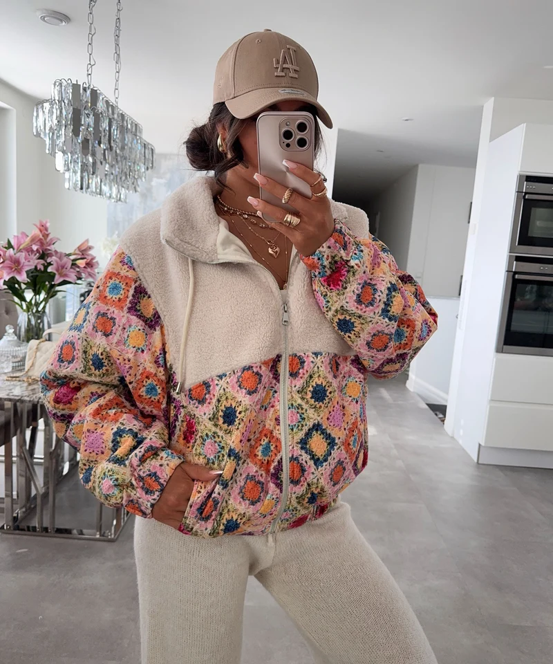 Jacke mit Teddyfell Lois Bunt
