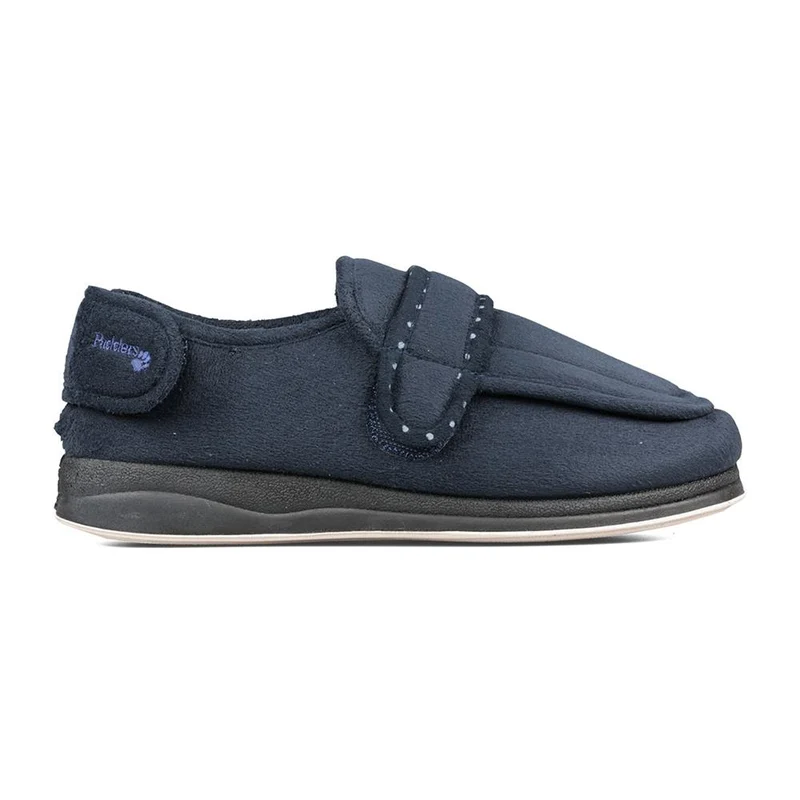 Padders + Ladies Slippers 2E Fit Vulcanised - ENFOLD - Enfold / null - Navy