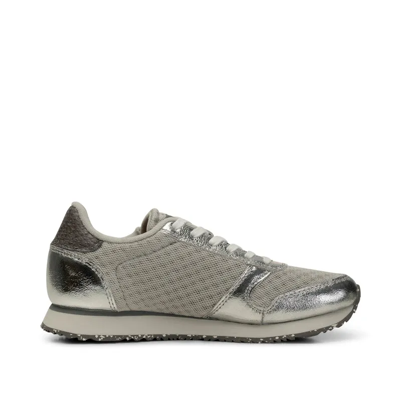 Ydun Metallic Zipper - Sea Fog Grey