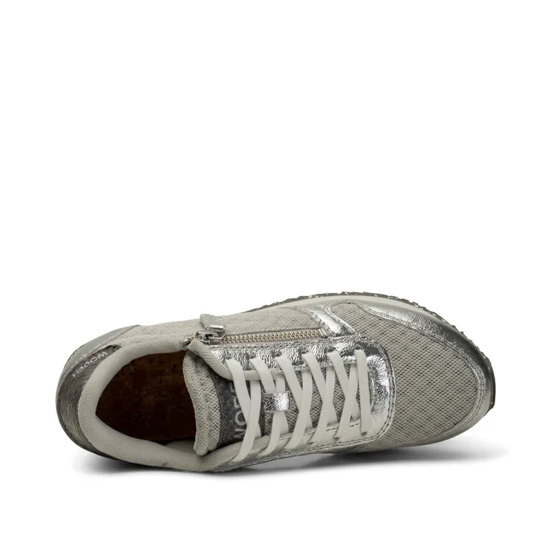 Ydun Metallic Zipper - Sea Fog Grey