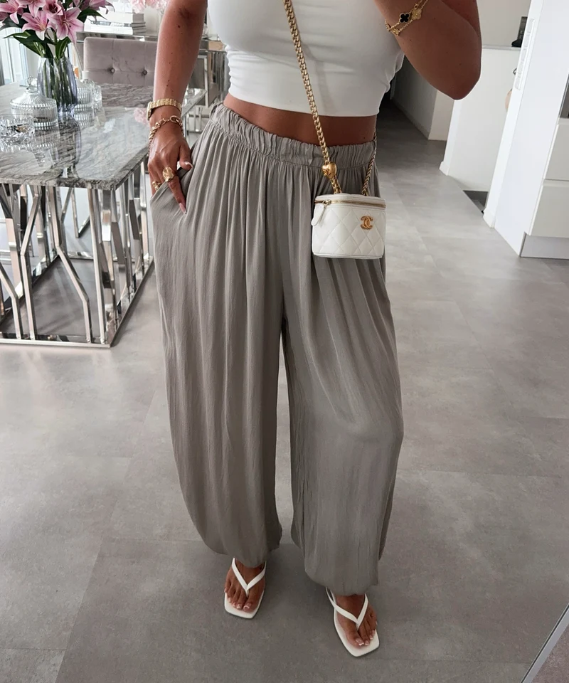 Viscose Haremshose Sula Metallic