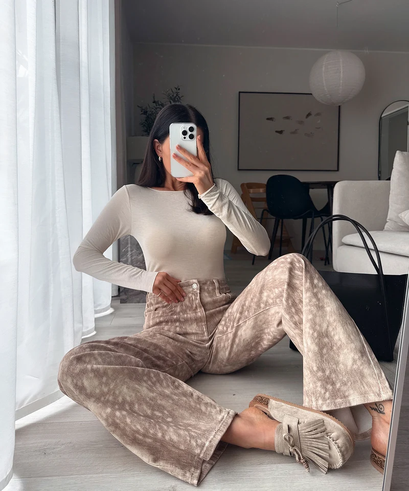 Pantoletten Rina Beige