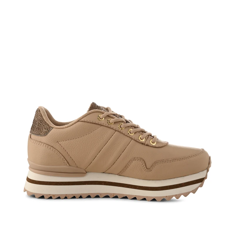 Nora III Full Leather Plateau - Coffee Cream