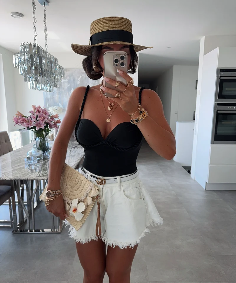 Shorts Fee Weiß