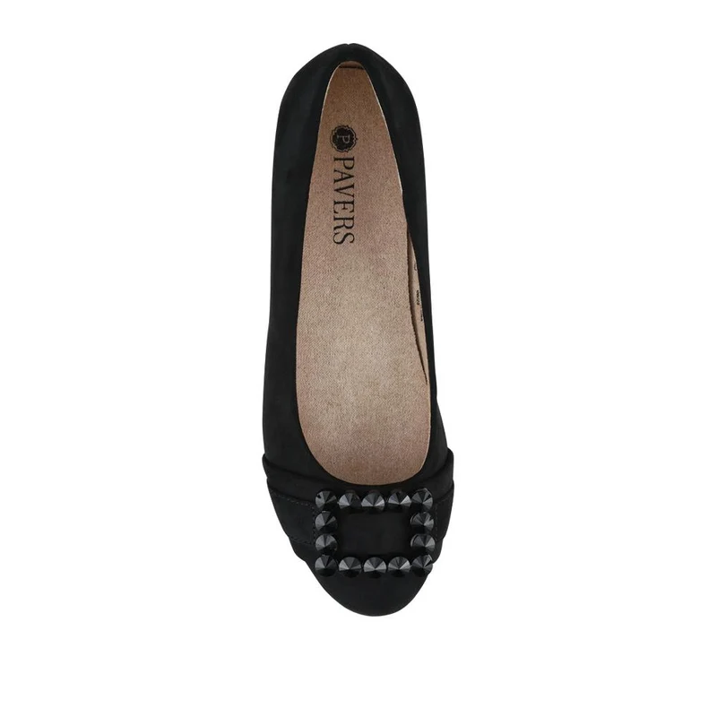 Lightweight Cushioned Block Heel Pumps - WBINS42060 / 327 861 - Black