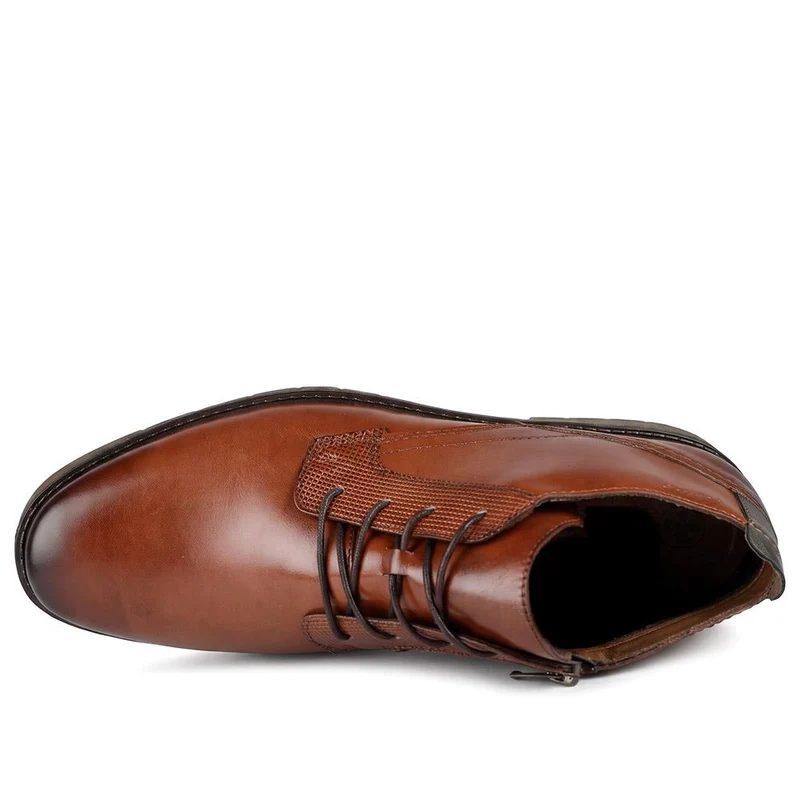 Rieker Smart Leather Lace Up Boots - RKR44532 / 330 344 - Tan