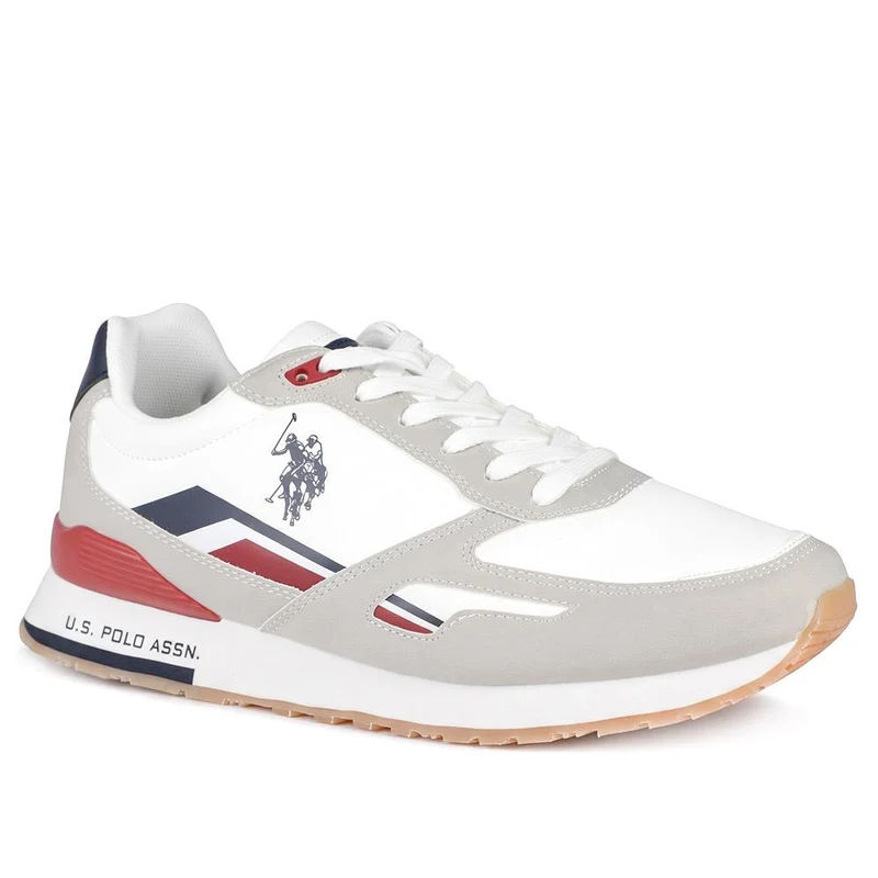 US POLO ASSN Flexible Lace Up Trainers - USPOL44011 / 329 891 - Red-White