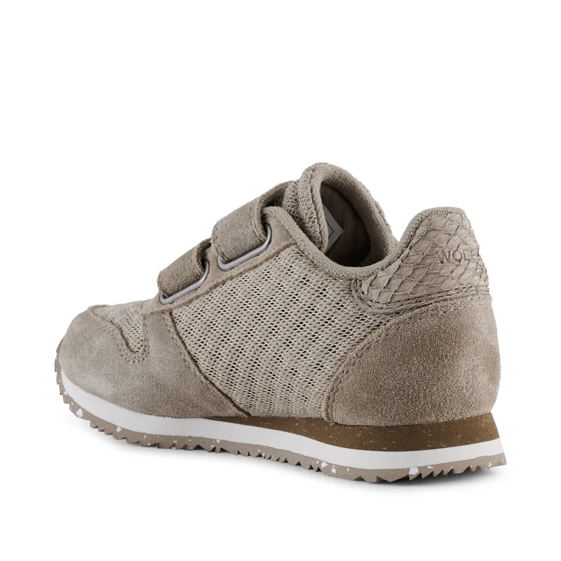 Ydun Suede Mesh Kids - Silver Mink
