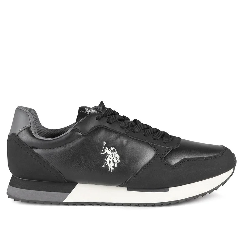 US POLO ASSN Cushioned Sole Lace Up Trainers - USPOL43008 / 330 393 - Black