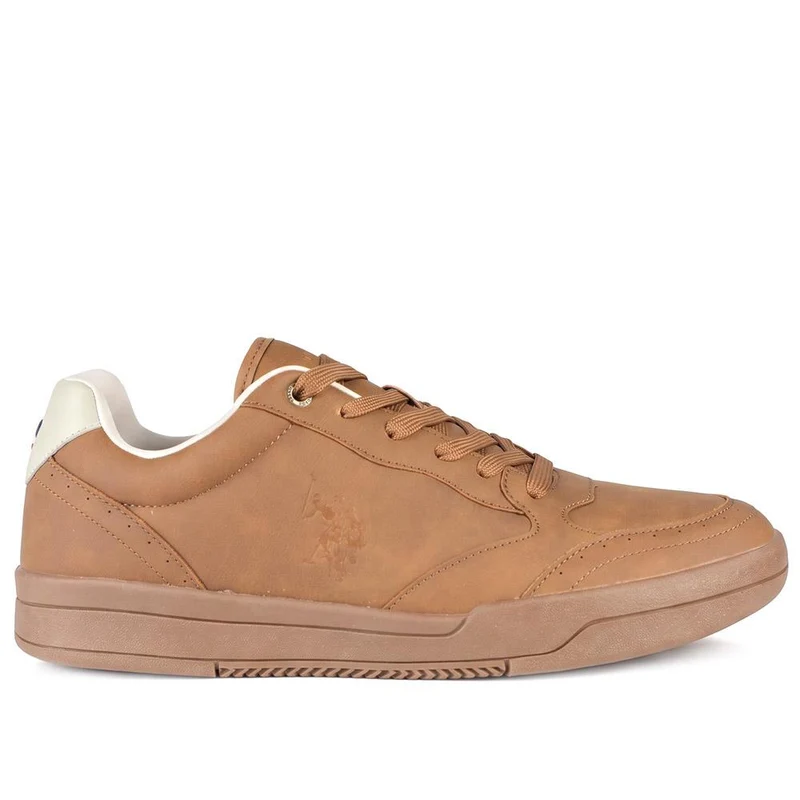 US POLO ASSN Faux Suede Lace Up Trainers - USPOL43004 / 330 391 - Tan