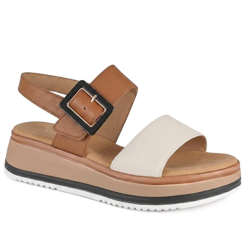 Gabor Leather Adjustable Fasten Sandals - GABC43517 / 330 456