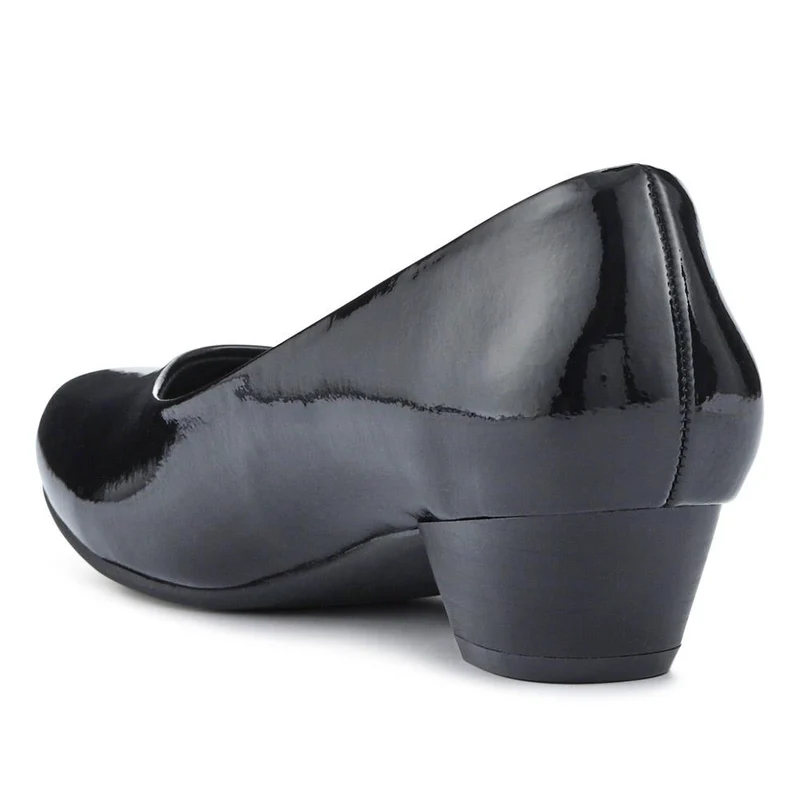 Smart Cushioned Court Shoes - WK41001 / 327 136 - Black Patent