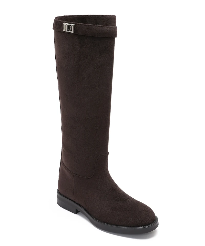 Wildleder Stiefel Mila Dunkelbraun