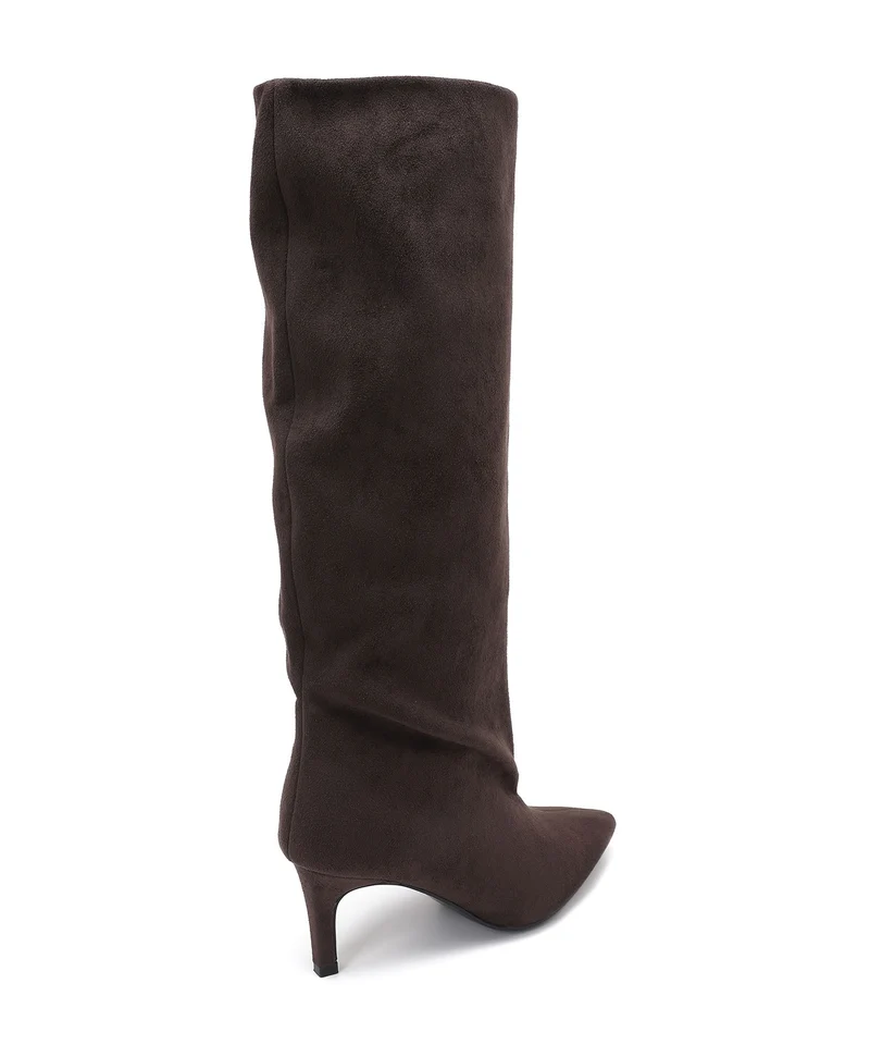 Stiletto Wildleder Stiefel Auri Braun