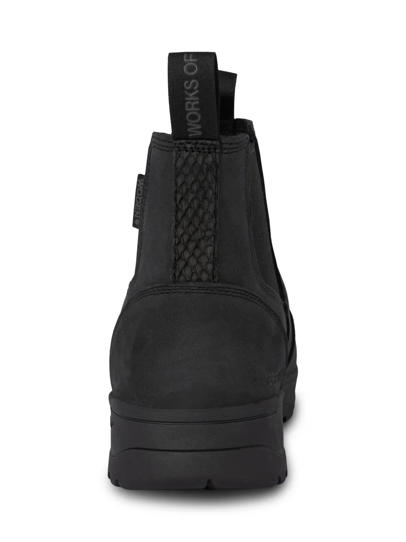 Svend Leather Waterproof - Black