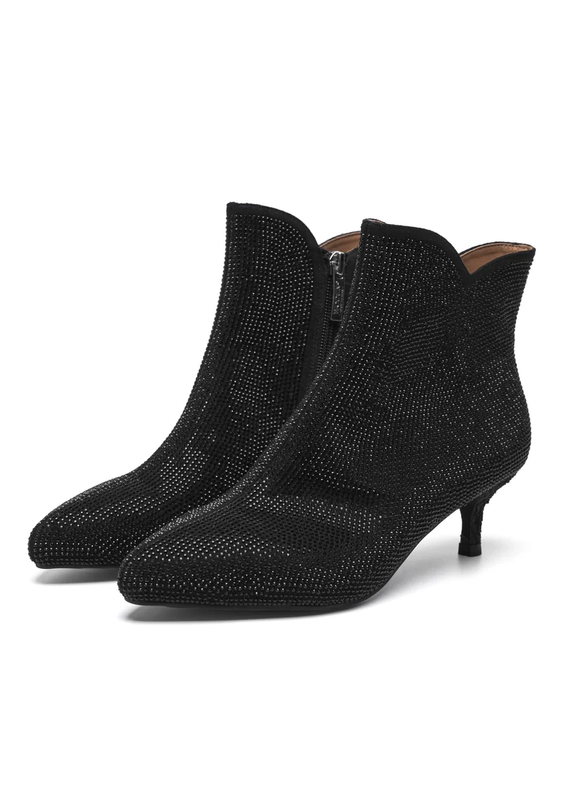 Saga Zip Crystal - Black/Black