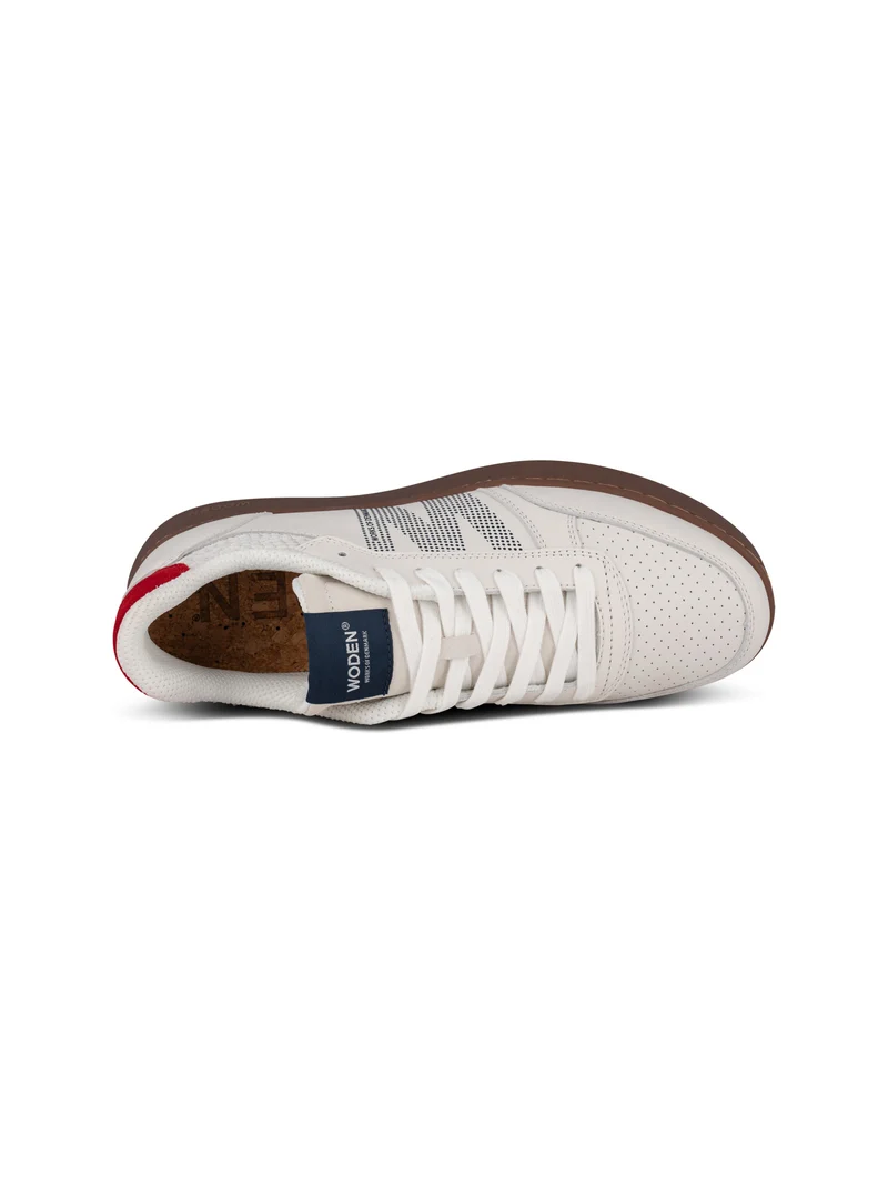 Frode Leather - Fire Red/Navy