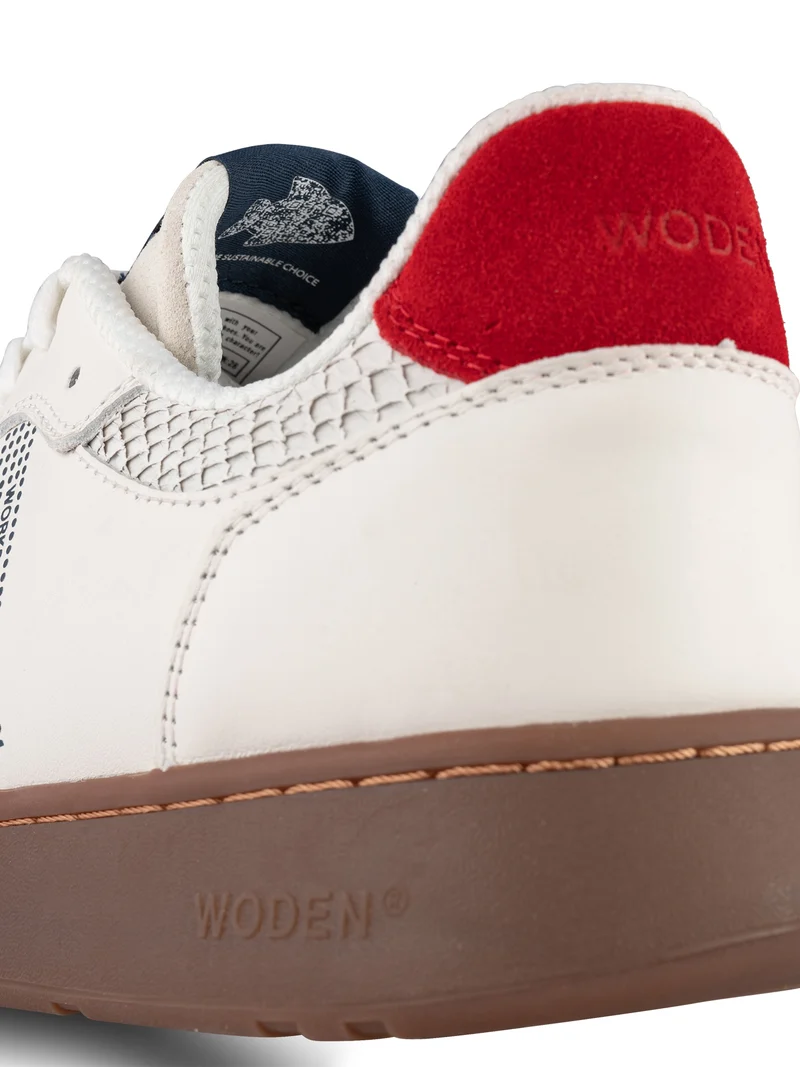 Frode Leather - Fire Red/Navy