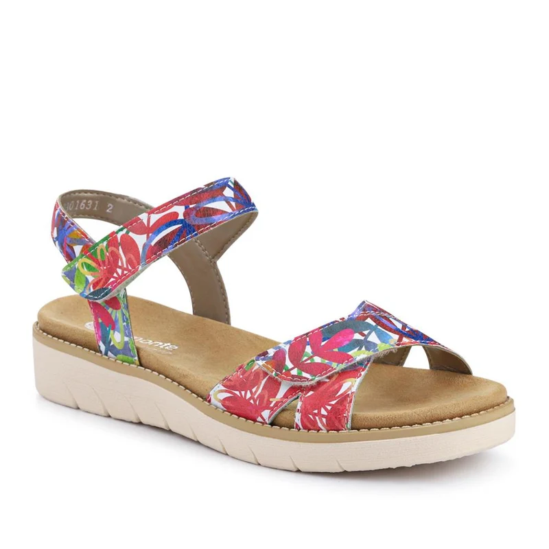 Casual Leather Touch-Fasten Sandals - DRS41507 / 327 086 - Multi