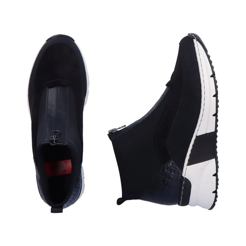 Rieker Damen-Keilsneaker | Schwarz