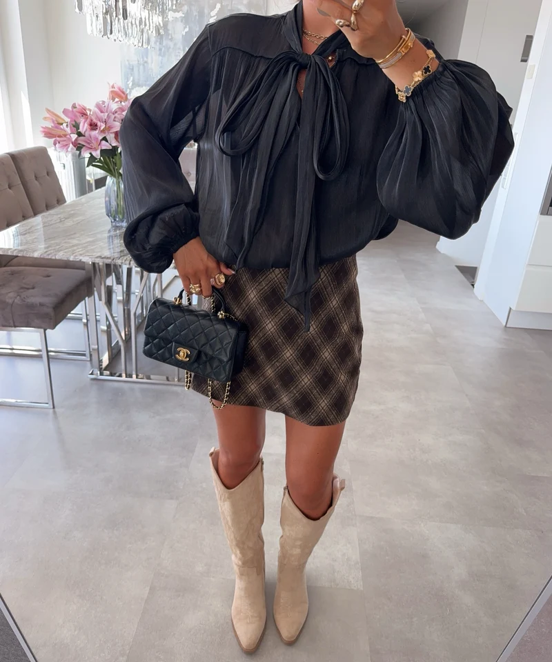Body Esther Schleife Schwarz