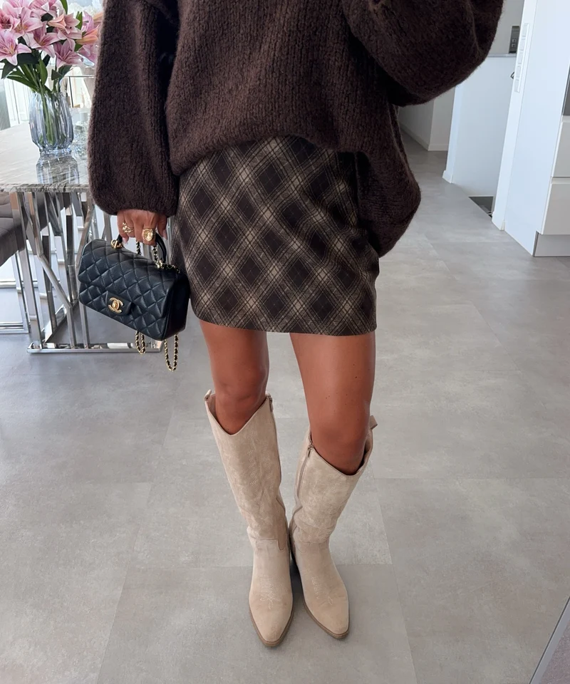 Karierter Skort Ismara Braun