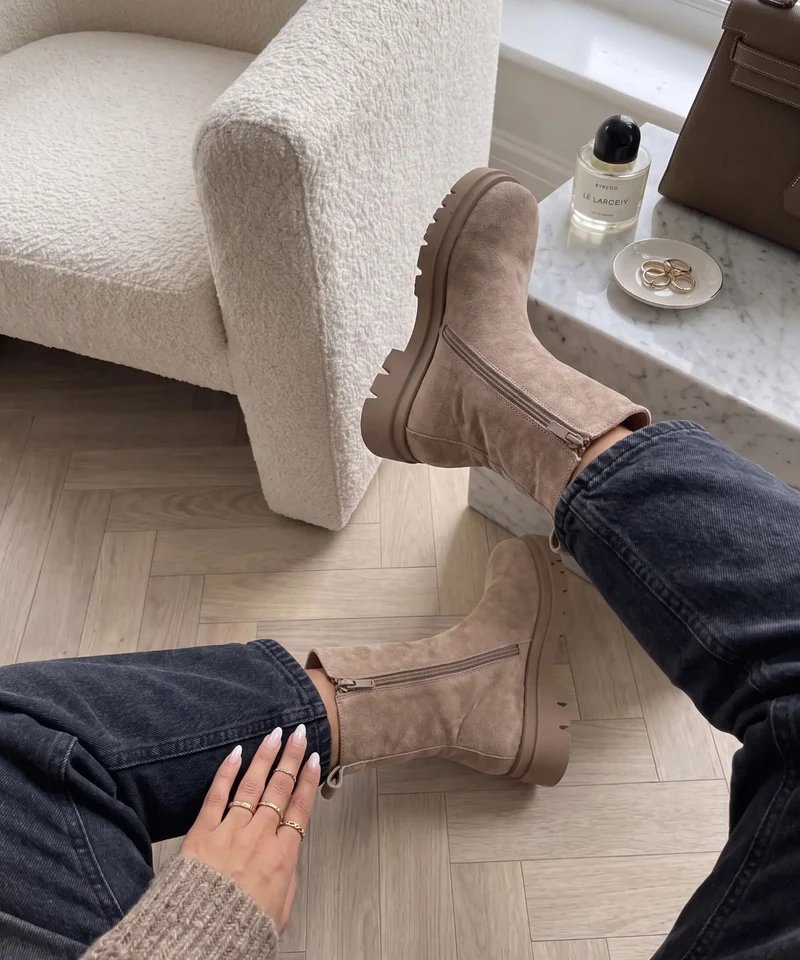 Chelsea Boots Zelaria Beige