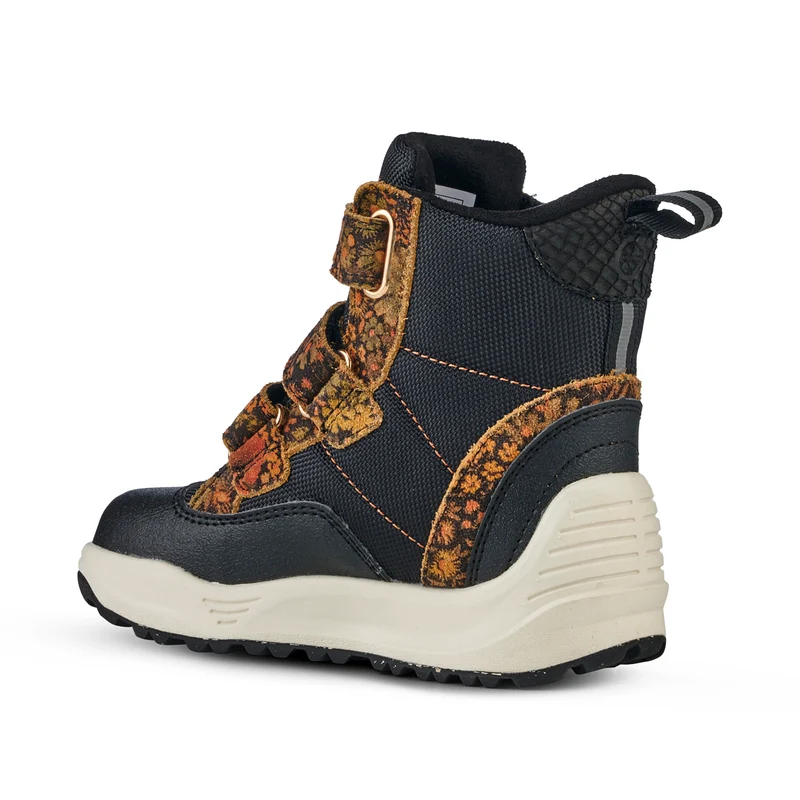 Adrian Boot Print - Black Flower