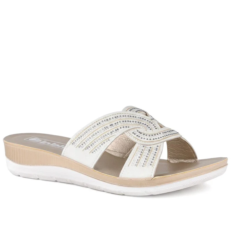 Inblu Embellished Strappy Mule Sandals - INB43066 / 330 716