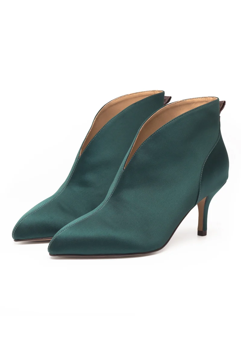 Valentine Low Cut Satin - Dark Forest