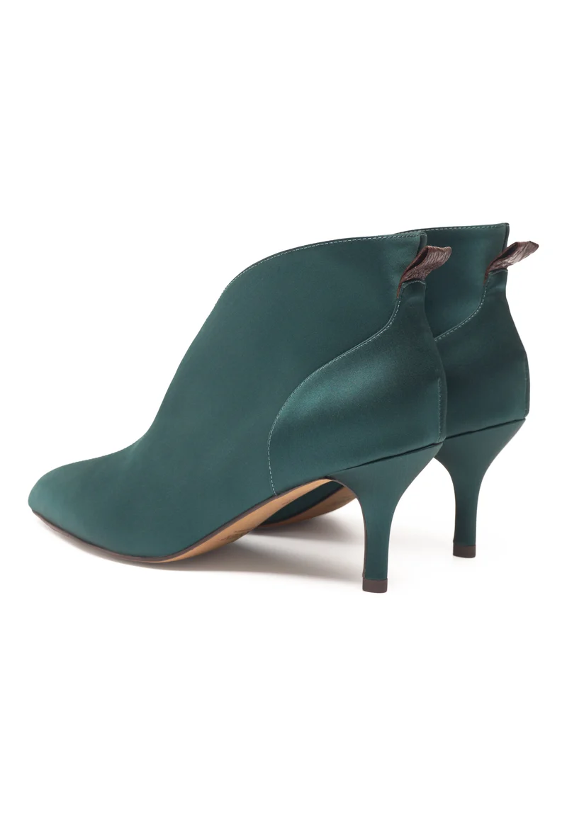 Valentine Low Cut Satin - Dark Forest