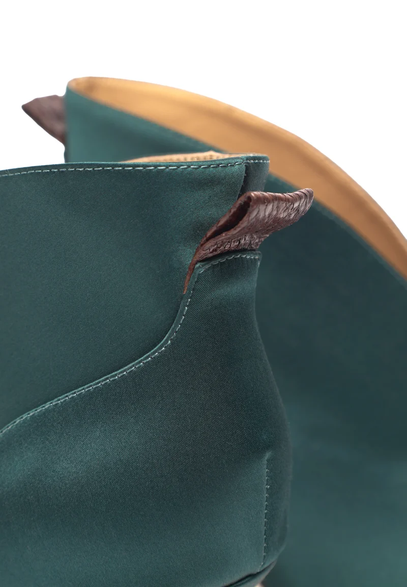 Valentine Low Cut Satin - Dark Forest
