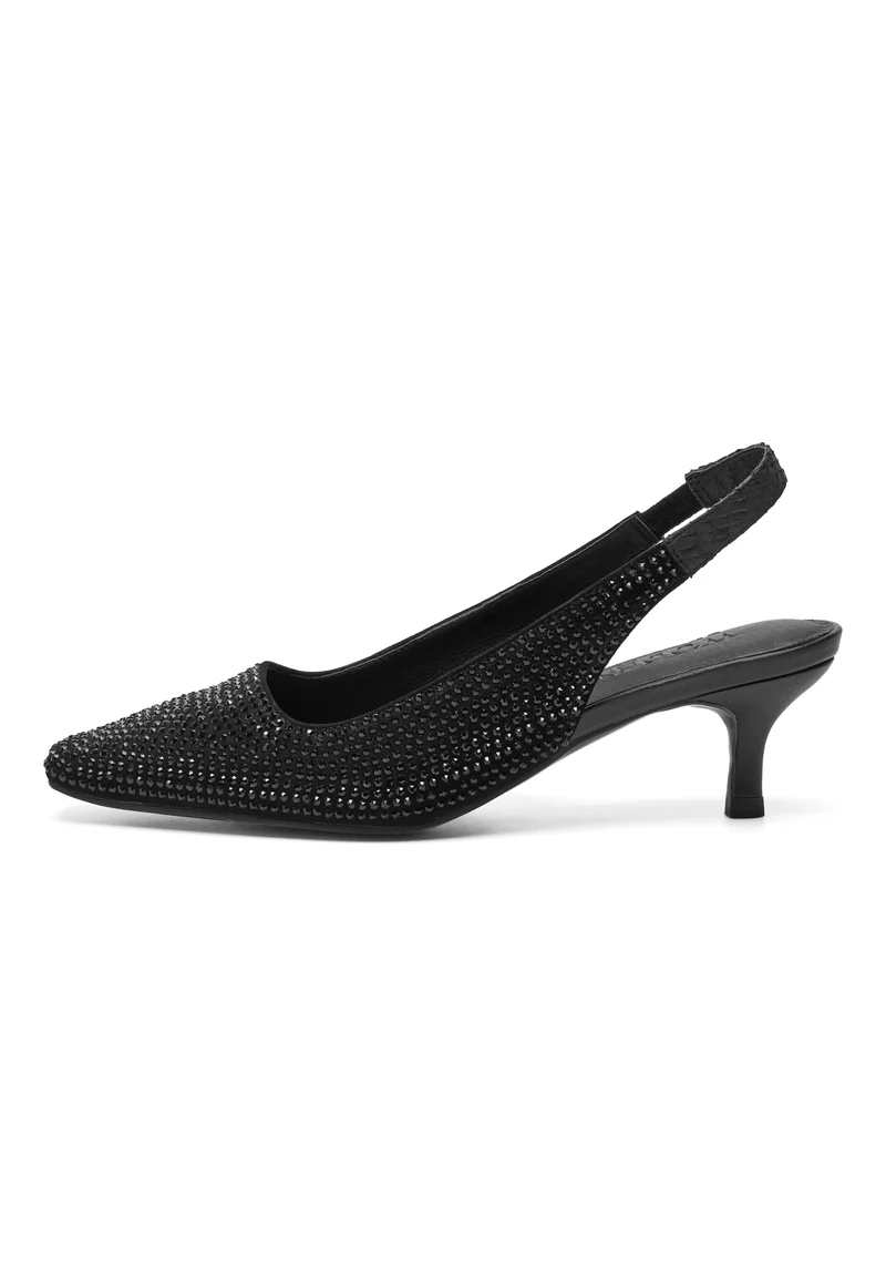Maxine Slingback Crystal - Black/Black