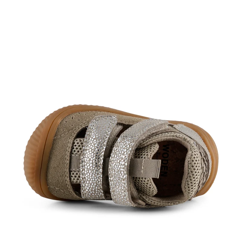 Tristan Sandal Pearl - Silver Mink