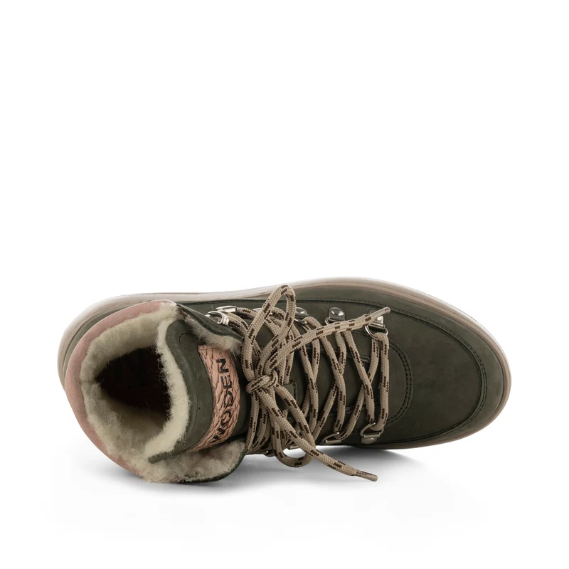 Iris Nubuck - Green/Rose