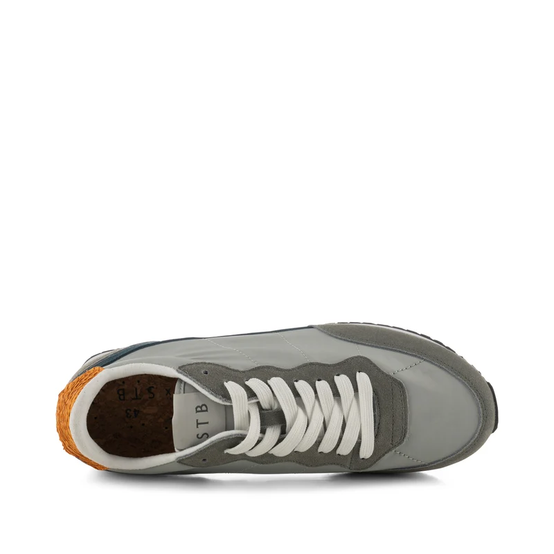 Jansen retro sneaker textile - Grey