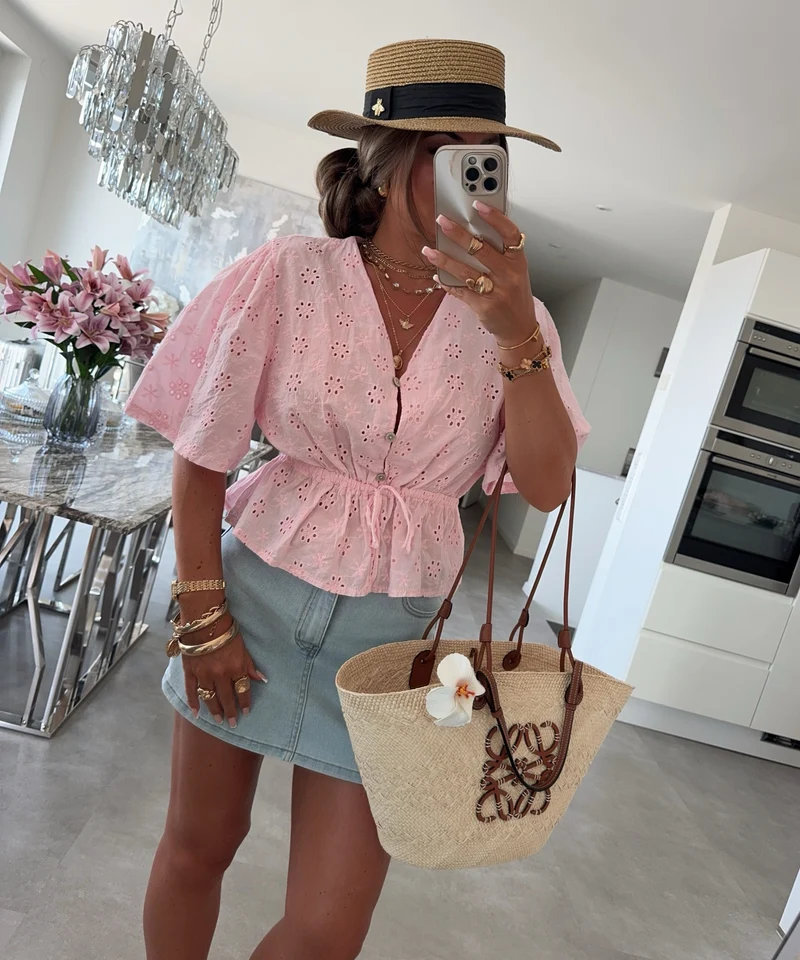 Bluse Katrin Rosa