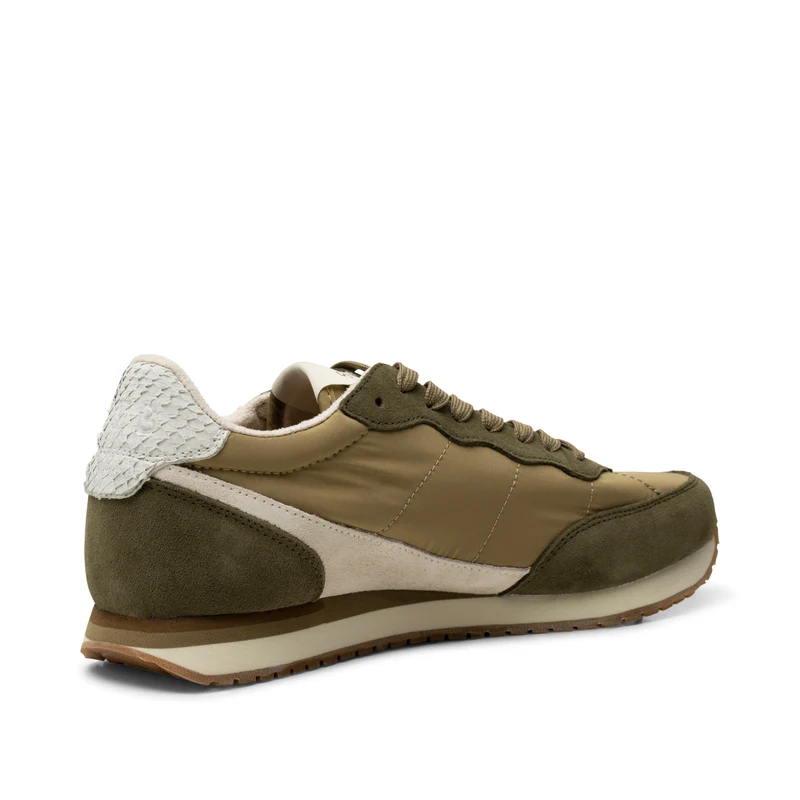 Jansen retro sneaker textile - Khaki
