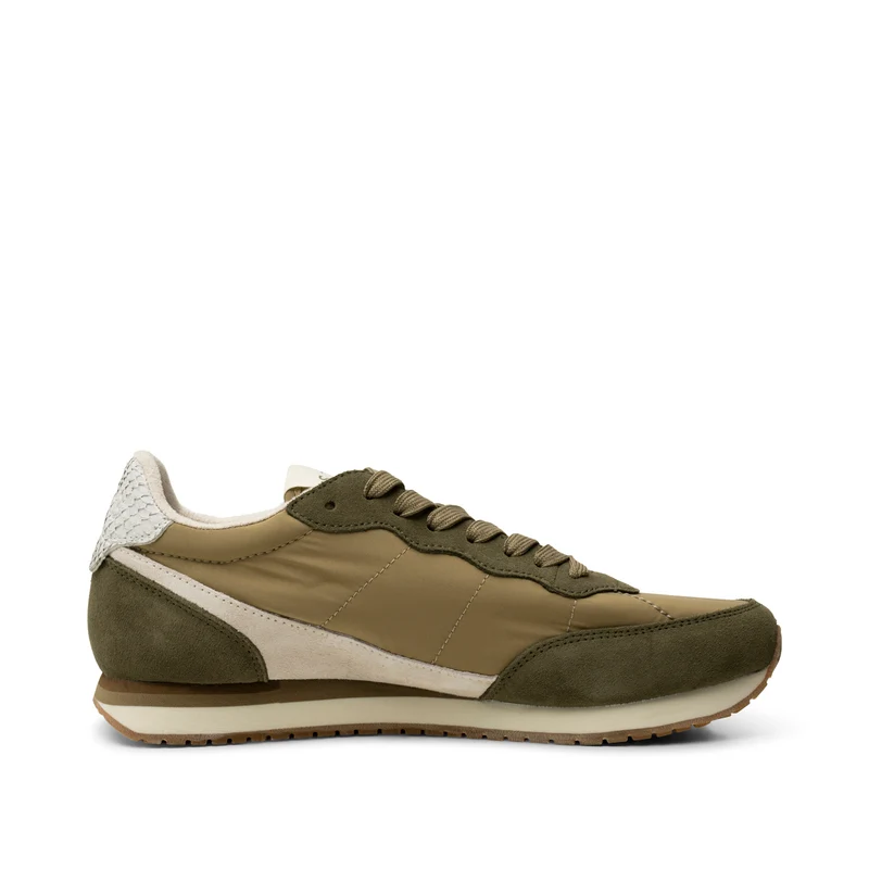 Jansen retro sneaker textile - Khaki