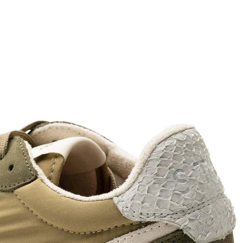 Jansen retro sneaker textile - Khaki