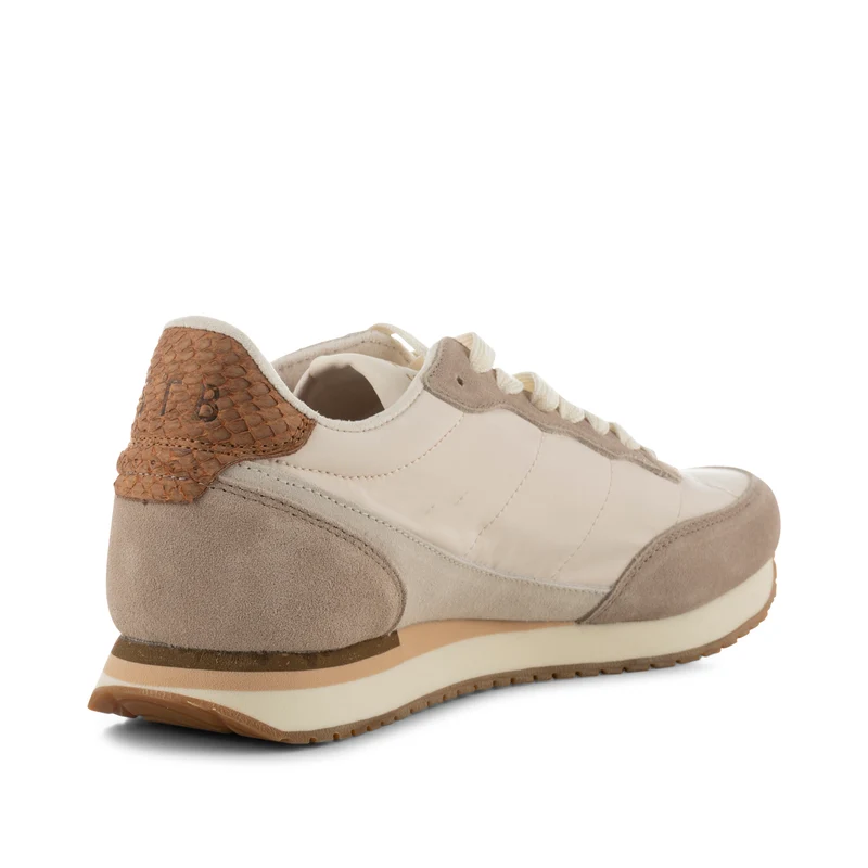 Jansen retro sneaker textile - Taupe