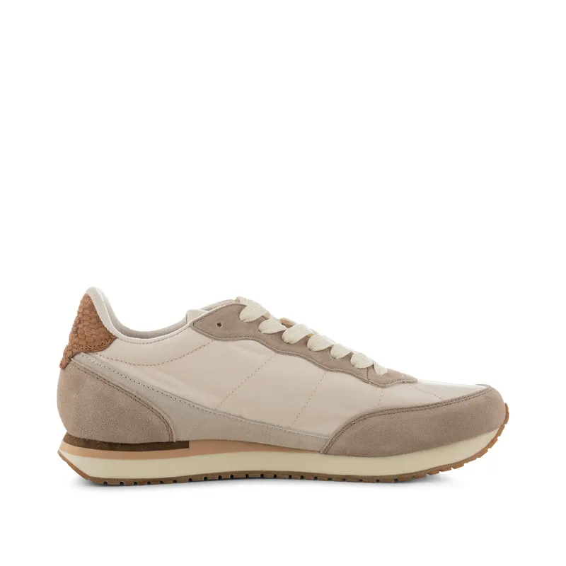 Jansen retro sneaker textile - Taupe