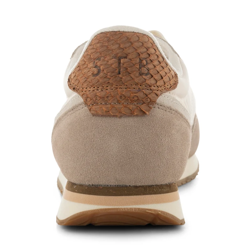 Jansen retro sneaker textile - Taupe