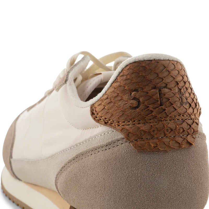 Jansen retro sneaker textile - Taupe