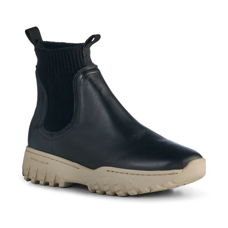 Lucy Track Leather - Black
